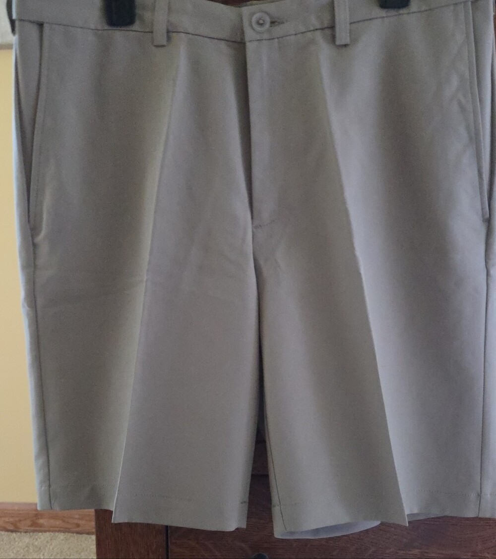 Men's Hagar Classic Flat-Front Khaki Shorts